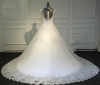 New summer fashion small round collar trailing bride wedding dresses and lace