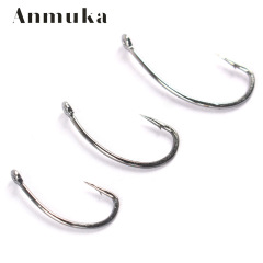 庫釣 散裝帶圈曲柄鈎 有倒刺高碳鋼鯉魚鈎 釣鈎 漁具小配件