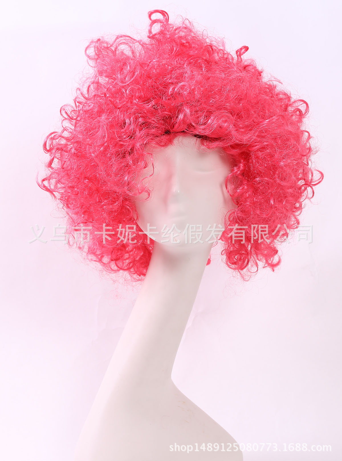 Nuevo estilo rojo fan cabello popular europeo y americano rizos