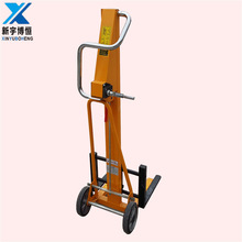 供应120公斤升高1米小型升降运输车 手摇升高搬货车 手推装缷车