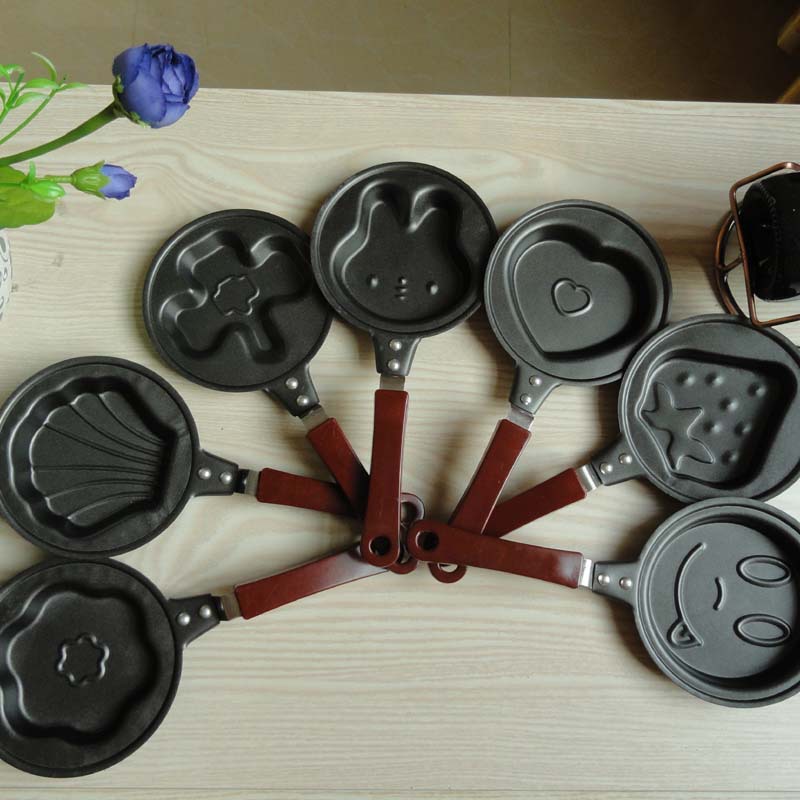 Mini Omelette pan Cake Model baby children toy Frying pan non-stick cookware originality trumpet Multi-map mould