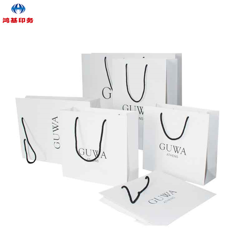北京鸿基制作购物手提袋纸质印刷可加印logo量大优惠