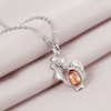 Necklace, birthday charm, fashionable accessory, silver 925 sample, wholesale, Korean style, 925 sample silver