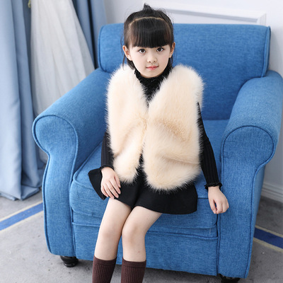 童装皮草外套 狐狸毛背心 中大童马甲 特价速卖通代发NJEMI9D0q1|ru