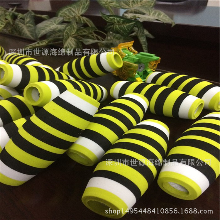 深圳直销 各类异形海绵橡塑手握把套 臂力棒海绵把套 防滑把套