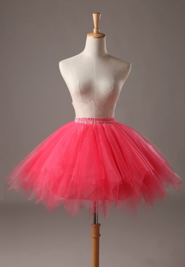 Candy color multi-color de media longitud pettiskirt estudio fotografía de la boda media-longitud pequeña falda de color de la falda de apoyo
