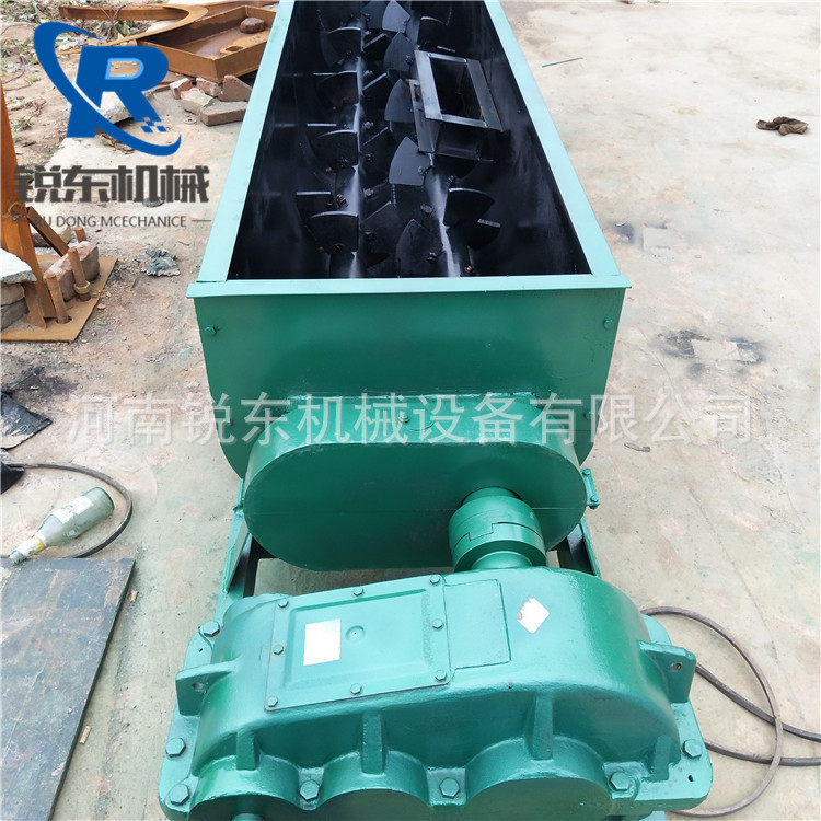 厂家供应 双轴粉煤灰搅拌机 卧式双轴螺旋搅拌机 矿粉加湿搅拌机