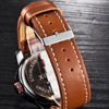 Mens Watches Leather Band Date Business Quartz Wrist Watch