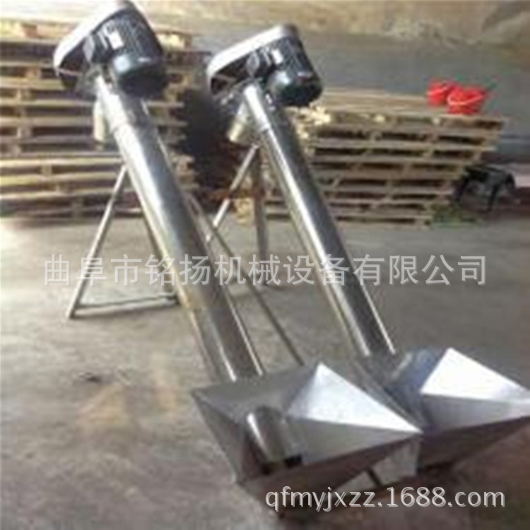 加厚管壁粮食用的耐磨损圆筒式绞龙上料机不锈钢无腐蚀性颗粒状物料上料机