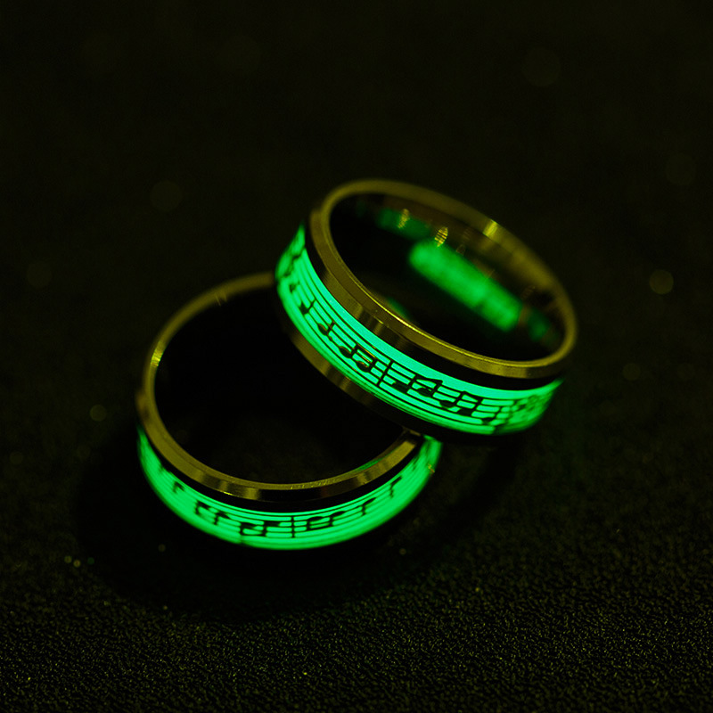 Bijoux De Bague De Note Européenne Et Américaine Lumineuse De Douve De Piano De Source Transfrontalière display picture 2