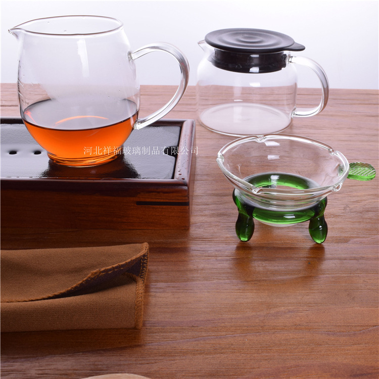 厂家直销 耐高温 玻璃杯 透明 定制 带把 透明 330ML主人杯带把