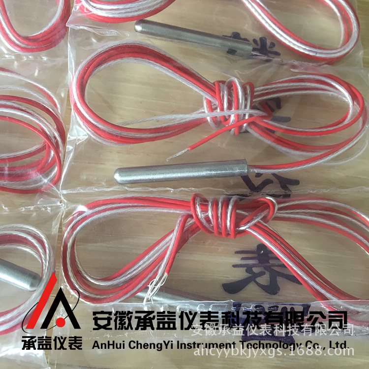 进口PT100温度传感器 PT100热电阻 PT1000 探头式温度检测防水型