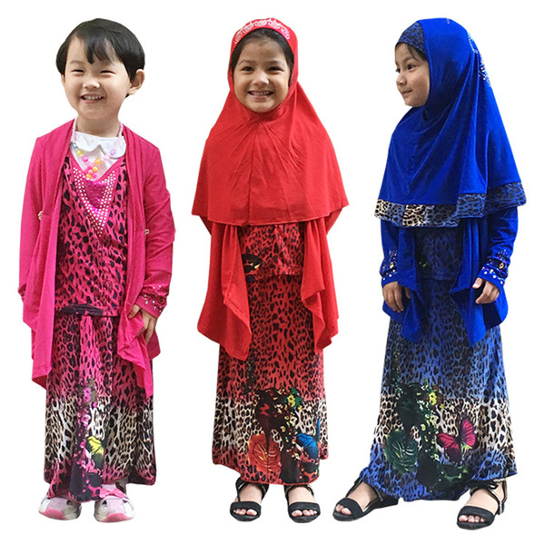 便宜的跨境货源批发穆斯林8-18岁男孩阿曼袍义