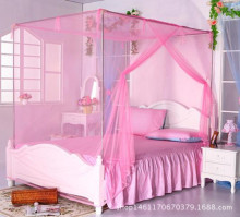 双人蚊帐宽1.5米150*198双人床蚊帐方顶大床简易蚊帐【厂家批发】