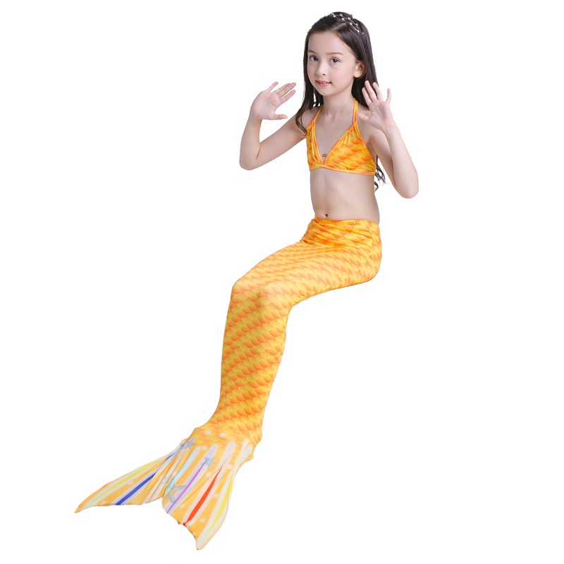 YY9456-Egg Yolk Star Mermaid Swimsuit