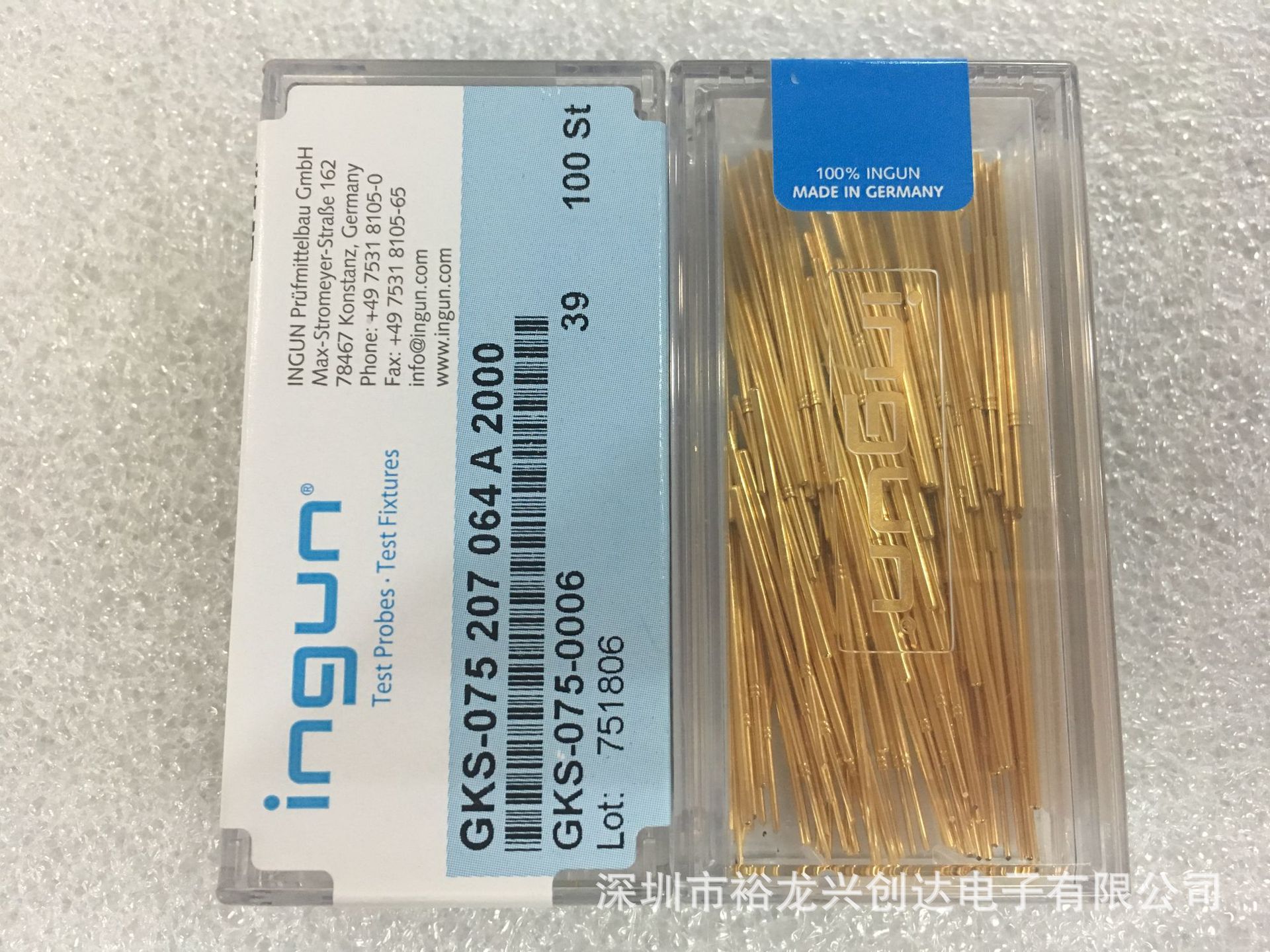 原装正品INGUN探针GKS075 207 064 A2000钝尖头测试针 75MIL