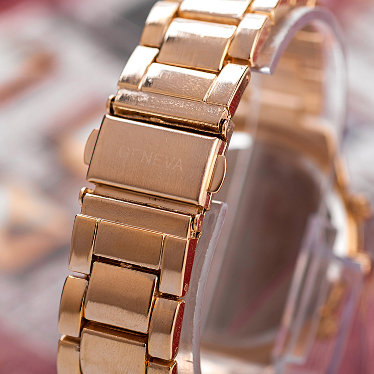 Moda Color Sólido Broches De Doble Cara Relojes De Mujer display picture 3