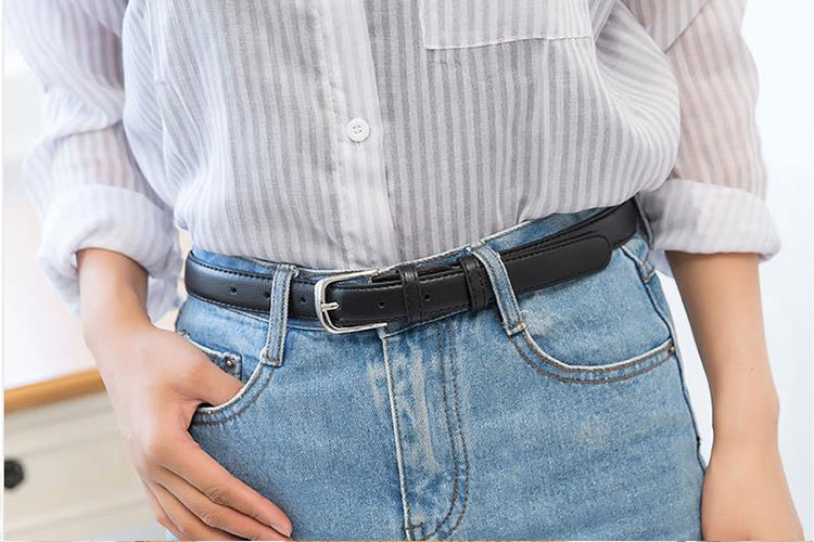 Korean Style Casual Pin Buckle Decorative Belt display picture 3