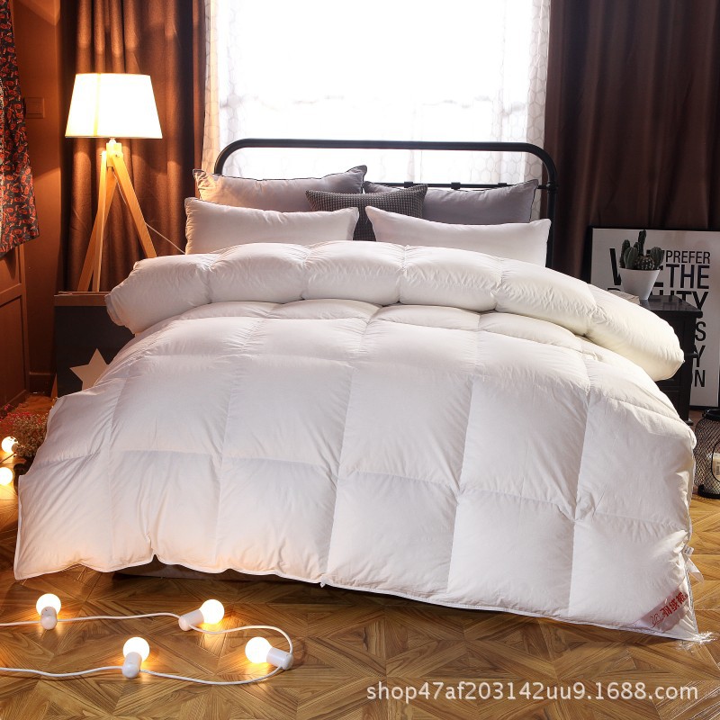 羽絨被白鵝絨被鴨絨被芯酒店羽絨被子加厚冬被家紡廠家供應可代發