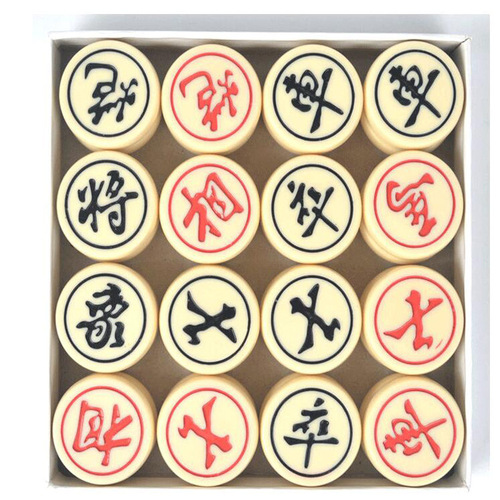 Chinese chess, beech wood for adults, children, students, beginners, high-end solid wood large chess with non-woven chess board