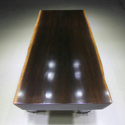 厂家直销黑檀大板现代简约办公家具茶桌 实木 老板桌福建现货批发