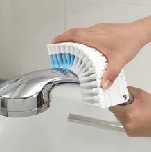 日本KM.5012.可自由弯曲衣刷.卫浴器皿刷 浴室软性多用刷
