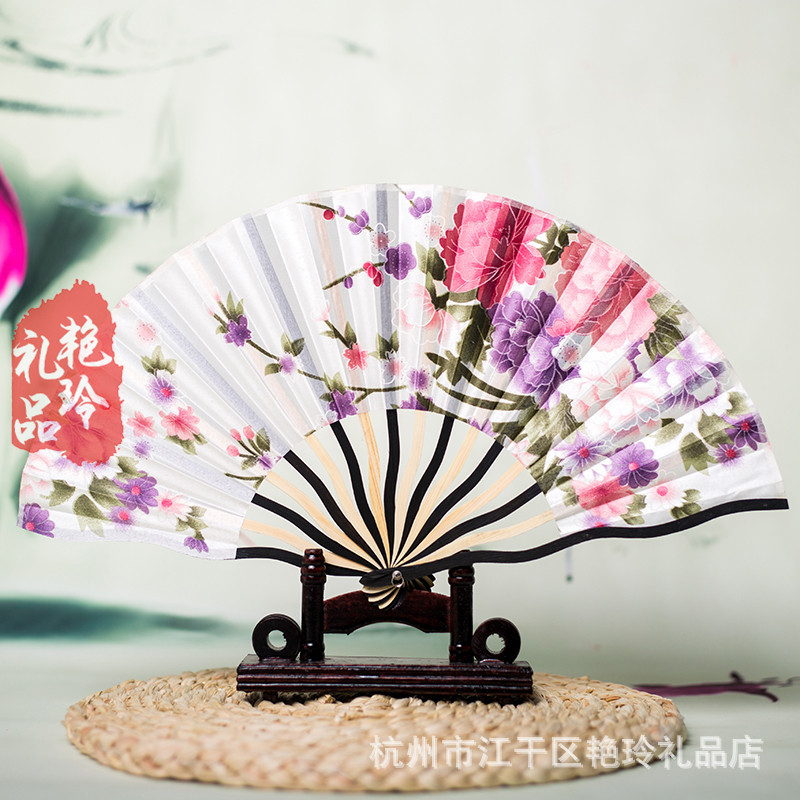 日式和风女扇子折扇弯曲柄龙扇中国风礼品扇旗袍和服服装配饰 价格 厂家 哪里买 我有货 B 5yoho Cn