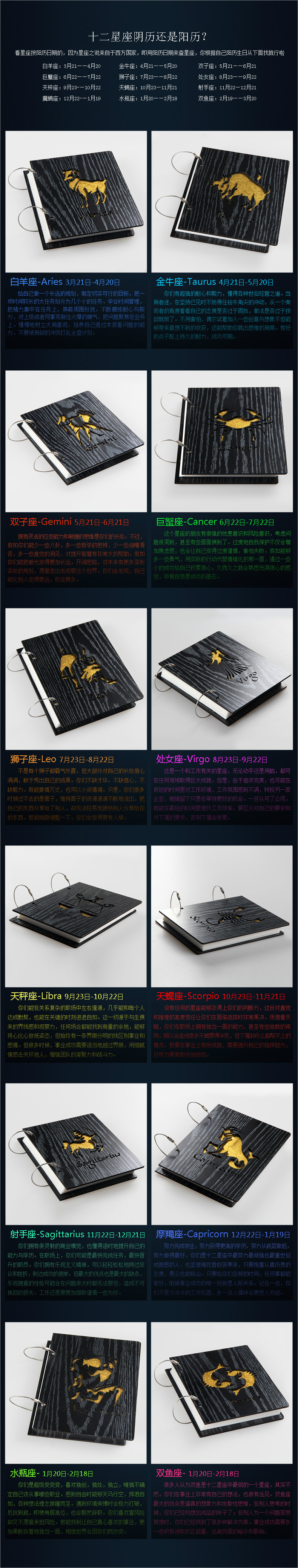 12星座阳历