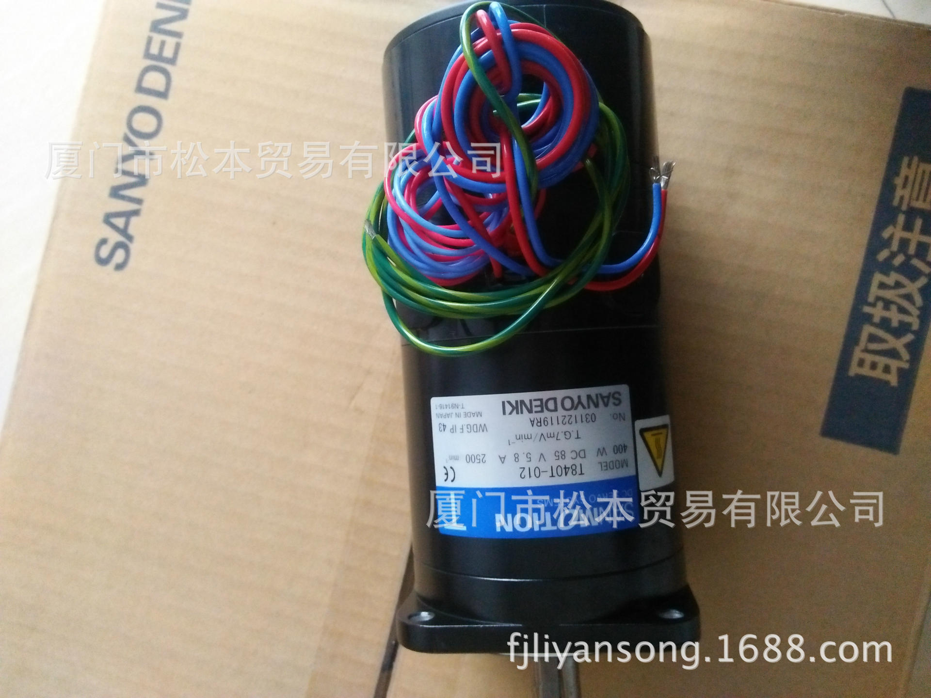 SANYO DENKIT840T-012，山洋直流伺服马达T840T-012单晶炉马达