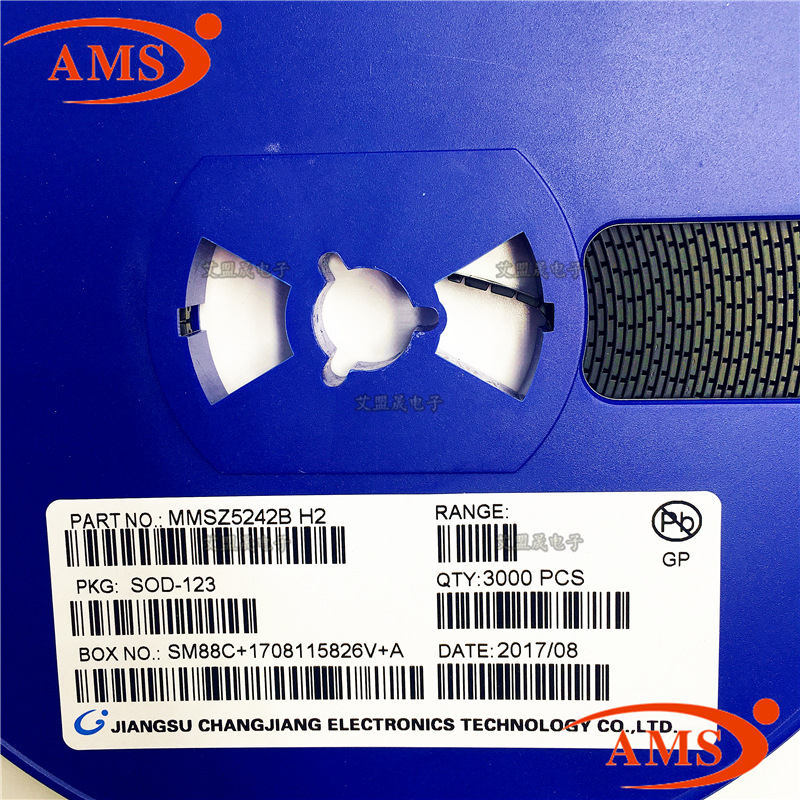 MMSZ5242B 丝印:H2 SOD-123 CJ/长电 贴片二极管晶体管 全新现货