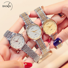 EYKI艾奇商务女表经典款钢带间金复古石英手表简约时尚女士手表