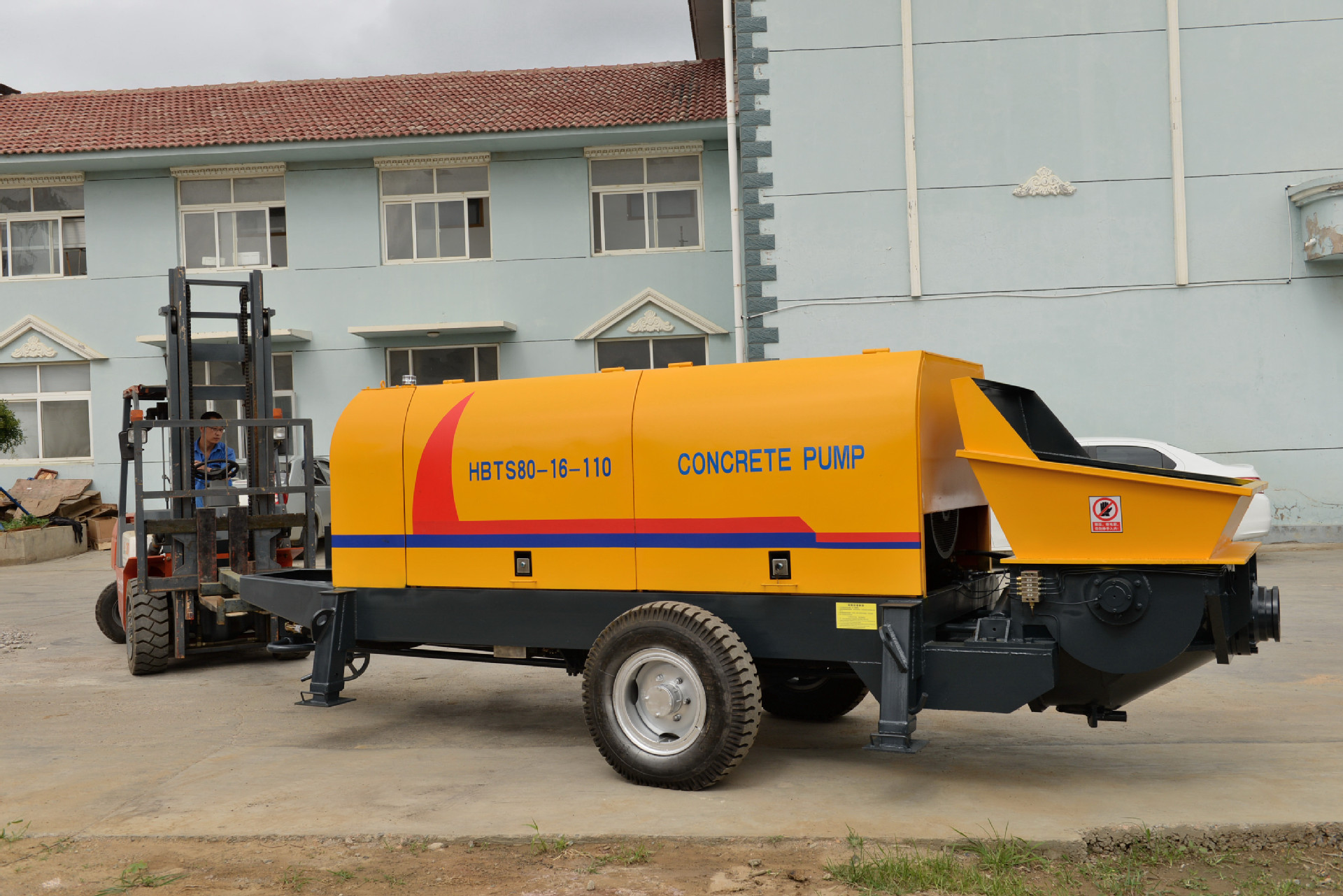 concrete pump 混凝土泵 80地泵 拖泵 80泵 打450米混凝土输送泵