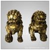 Pure Copper Seiko Palace Lion Display Beijing Lion A pair of copper lion Feng Shui copper copper home crafts