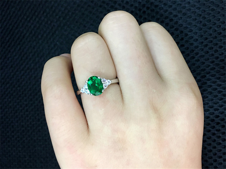 Daily Occasion Copper Material Vintage Style Oval Copper Inlaid Zircon Rings