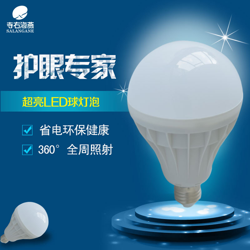 厂家直销 家用节能球泡灯5w20w Led铝球灯泡室内商场专柜 批发