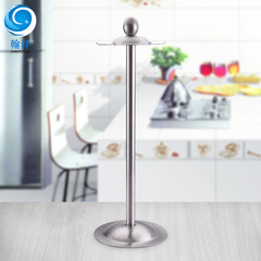 304 Stainless Steel Six Hooks Storage Rack Kitchen Utensil Organizer Household Spoon and Ladle Holder Rotating Rack New Four Hooks Shelf