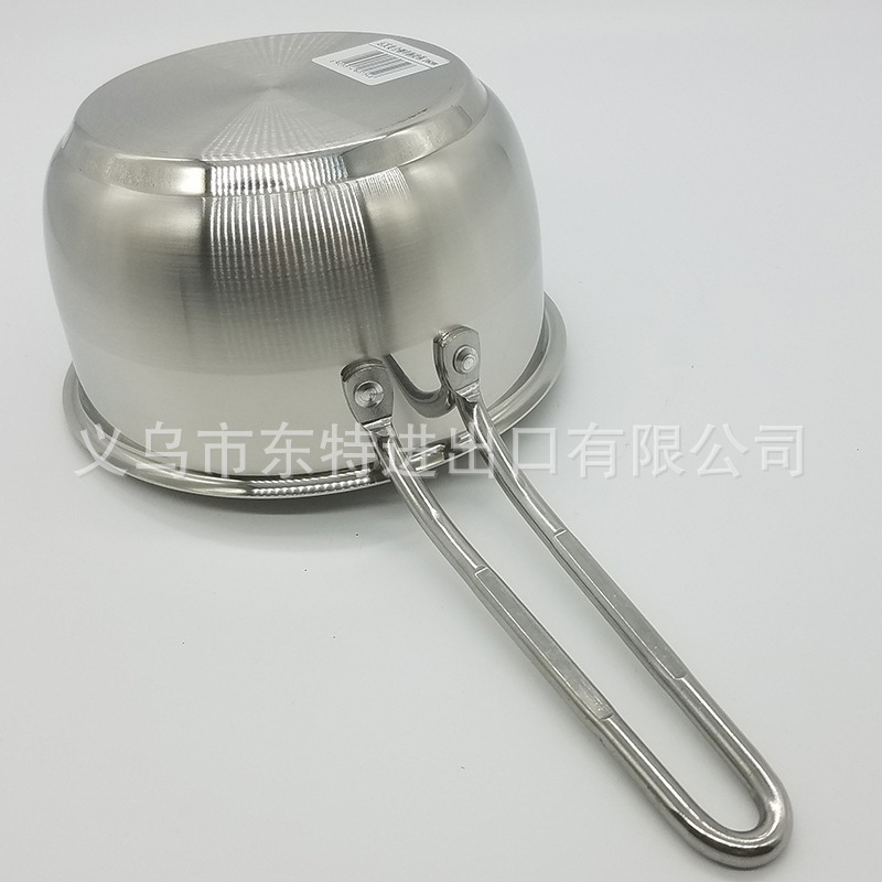 Factory direct sales of stainless steel single-handle milk POTS, household small cooking POTS, milk POTS, steel-handled instant noodle gift milk POTS detail image 8