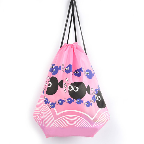 Factory Wholesale Beach Bags / Dual Shoulder Cord Clothing Storage Bags / Waterproof Drawstring Bags / Fitness Swimming Bags