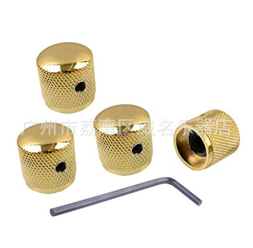 Electric guitar metal volume tuners, bass volume tuners, perforated iron knobs, volume knob switch caps