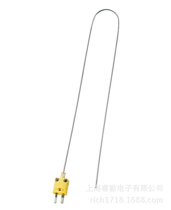 浸入式尖端，柔性，K型热电偶量程 -200 到 +1000 °C