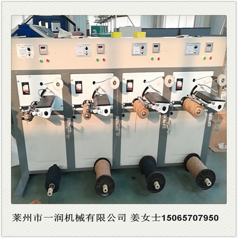 布条卷筒打轴机台设备 绳线倒轴络筒机械 倒纱绕轴打轴机器