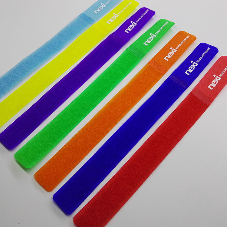 尼龙扣魔术贴扎带可印LOGO数据线绑带 电源线束线带可裁剪