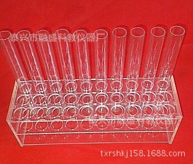 18MM long 180MM test tube rack organic glass test tube rack Water control 30 Hole rack Acrylic Bracket