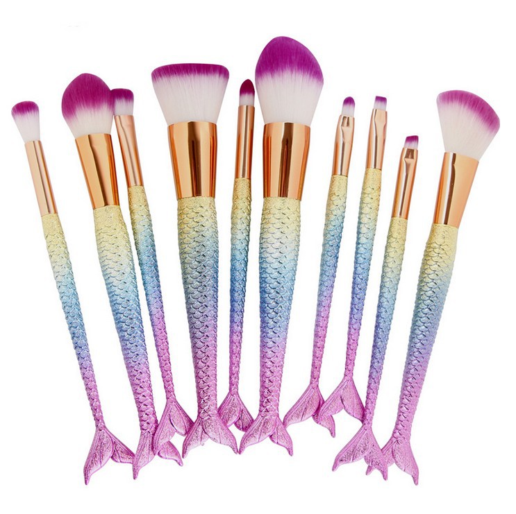 Mermaid Makeup Brush Set Image 8