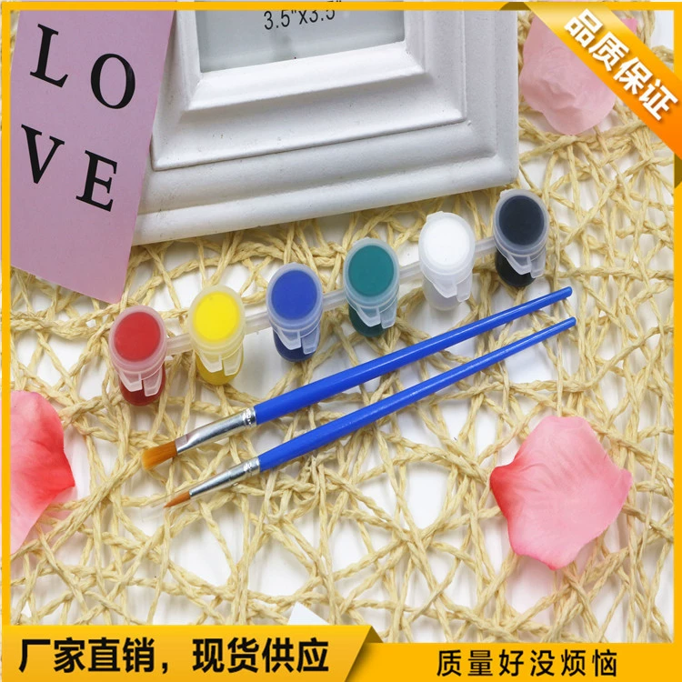 Акриловый пигмент 6 цветов 3 мл с ручкой 6 цветов 3 мл с двумя ручками 12 цветов 5 мл с двумя ручками