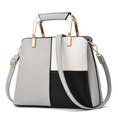 Women's Bags  New Fashion Color Matching Handbag Foreign Trade Large Bag One Shoulder Crossbody Bag Dropshipping