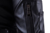 European Code Hitz Mens Carrie leather collar high-end leather oversized embroidery locomotive