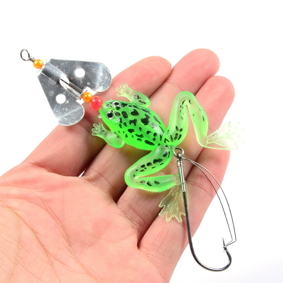 Leifrog lure bait, soft bait, black fish, bait, sinking and water-proof bait, anti-hooked frog counterweight, bionic portable