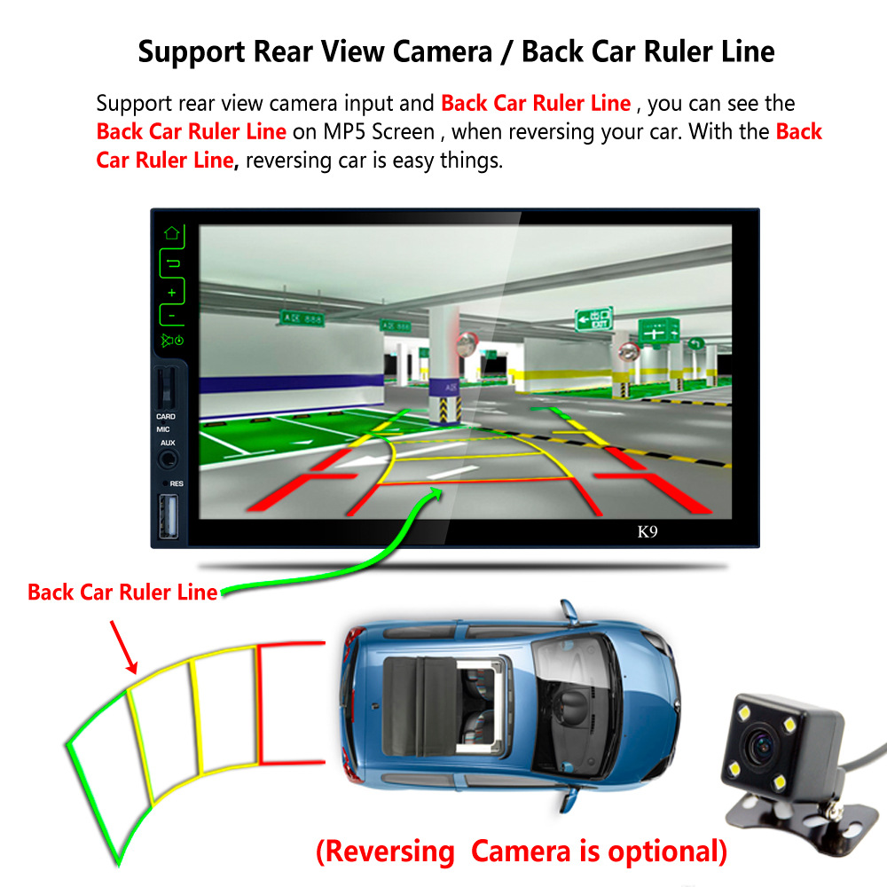 Excellent 7" Capacitive Touch Screen Android 6.0 Car Multimedia Player Bluetooth Car DVD Player Wifi GPS Navigation with AM/FM Radio Tuner 6