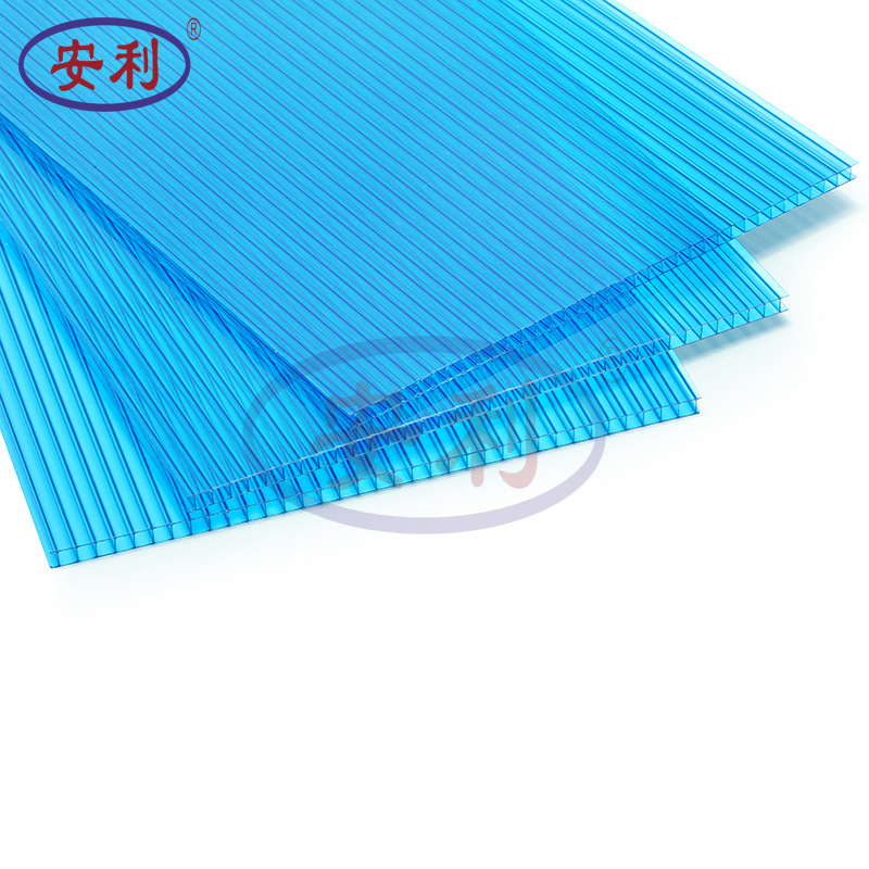 中山厂家直销6mm阳光板草绿雨棚停车棚专用板实心中空双层阳光板|ru